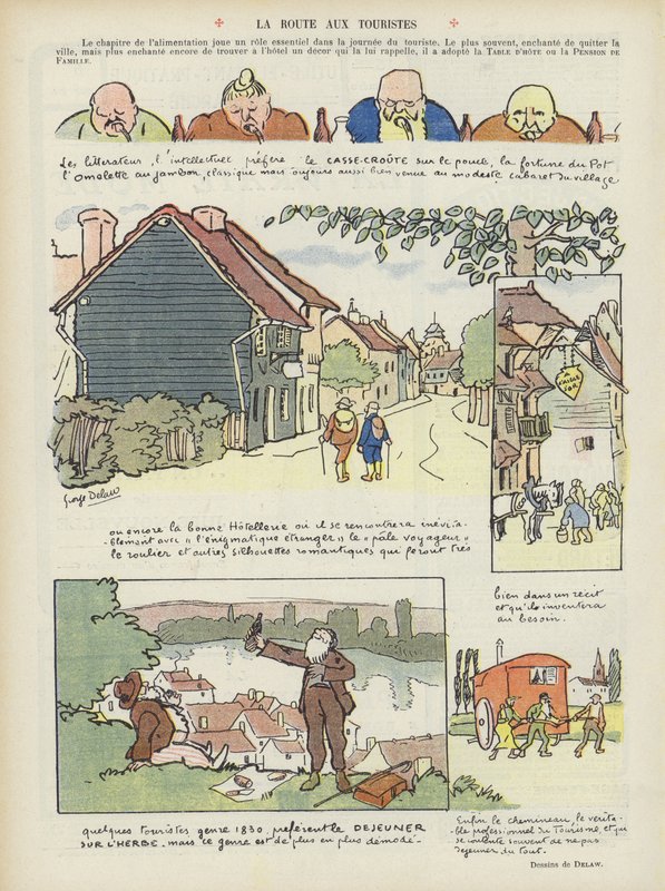 Kuvitus Le Rirelle tekijältä Georges Delaw