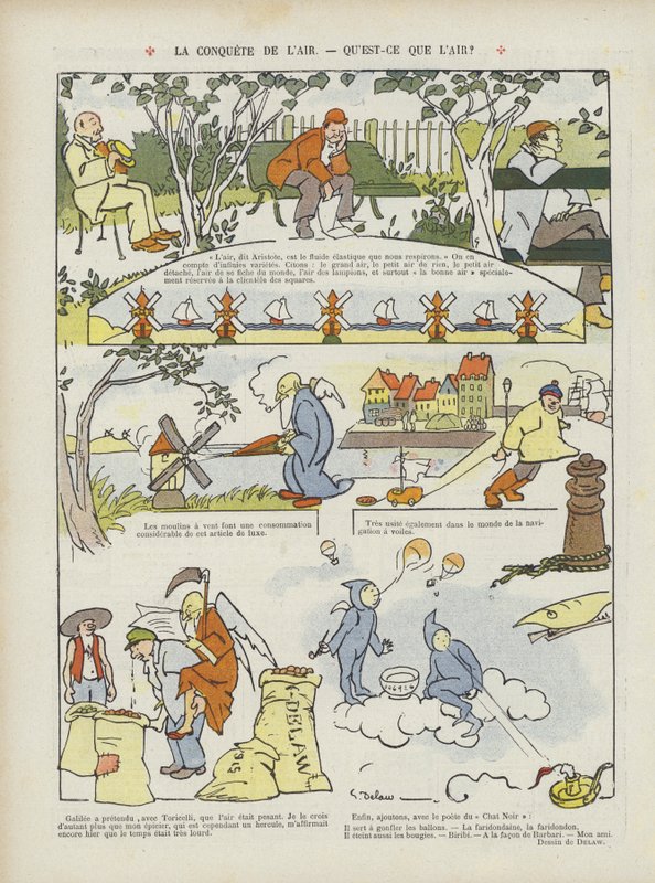 Kuvitus Le Rirelle tekijältä Georges Delaw