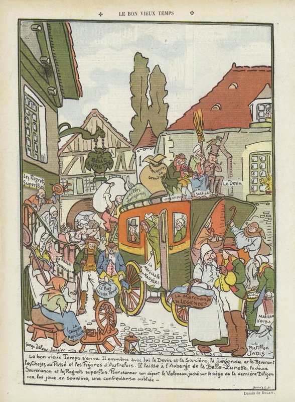 Kuvitus Le Rirelle tekijältä Georges Delaw