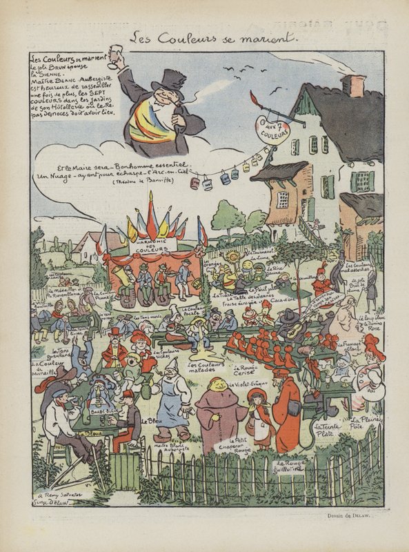 Kuvitus Le Rirelle tekijältä Georges Delaw