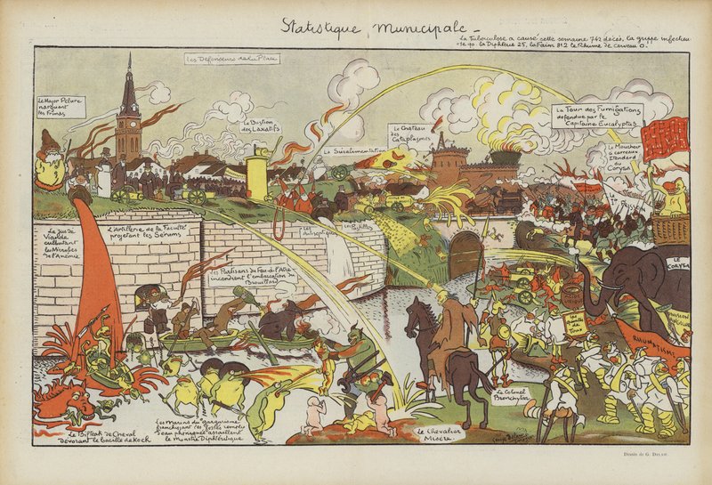 Kuvitus Le Rirelle tekijältä Georges Delaw