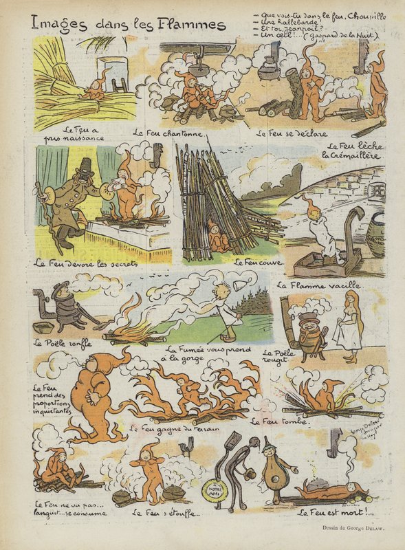 Kuvitus Le Rirelle tekijältä Georges Delaw