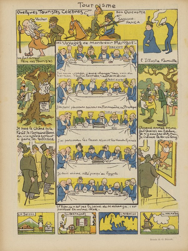 Kuvitus Le Rirelle tekijältä Georges Delaw