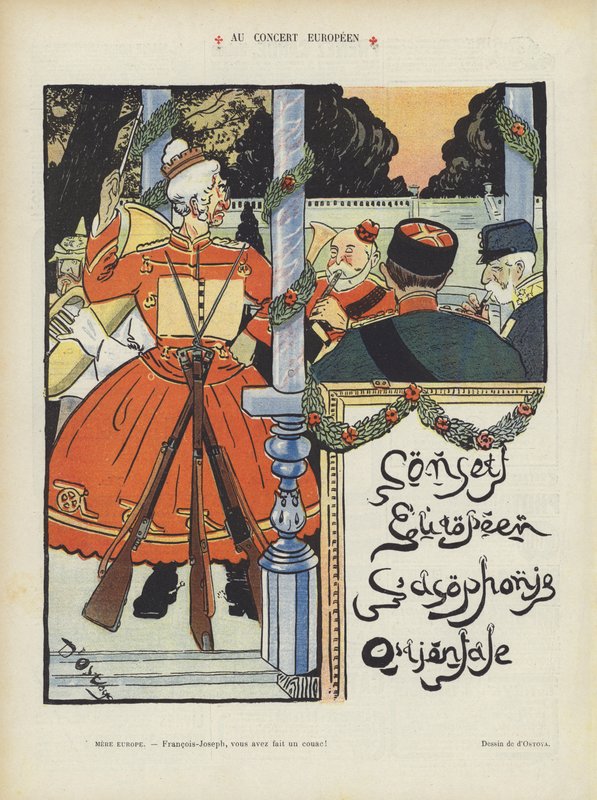 Euroopan konsertissa. Kuvitus Le Rirelle tekijältä Georges d 1878 1937 Ostoya