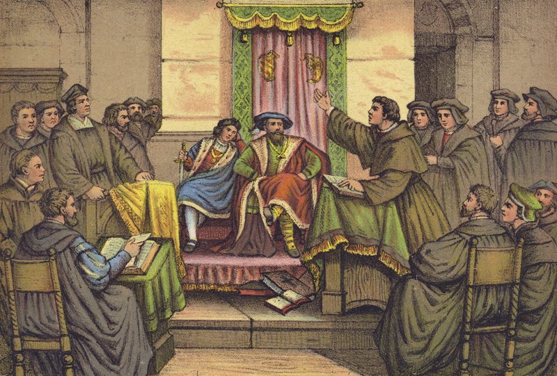 Lutherin kiista tohtori Eckin kanssa Leipzigissä, 1519 tekijältä German School