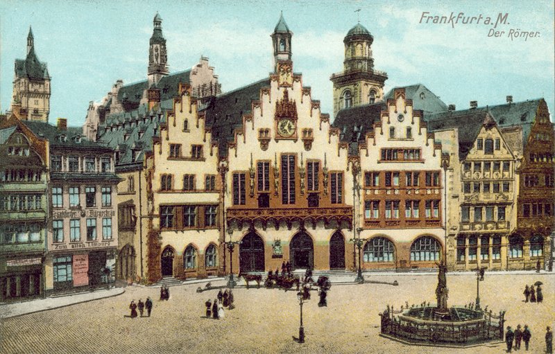 Romer, Frankfurt, Saksa (värillinen kuva) tekijältä German Photographer