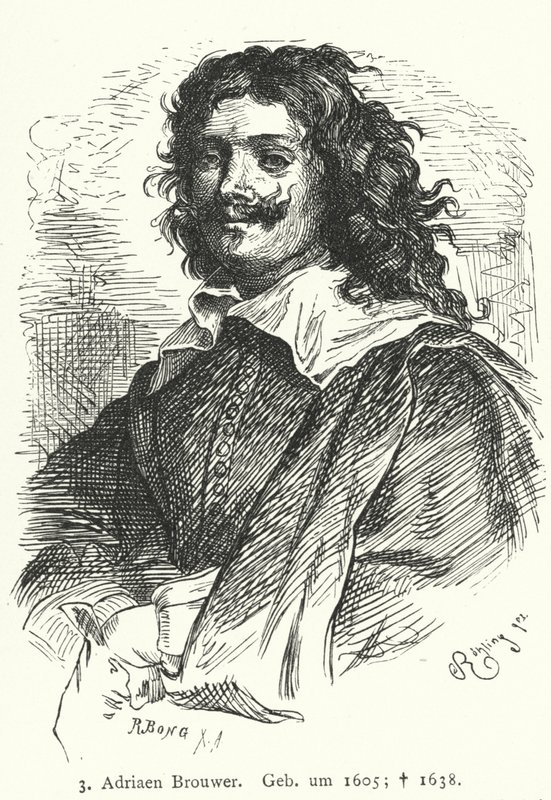 Adriaen Brouwer, flaamilainen barokkimaalari (kaiverrus) tekijältä German School