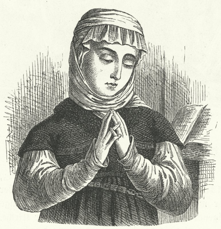 Anna Reinhard, Huldrych Zwinglin vaimo, uskonpuhdistuksen johtava henkilö Sveitsissä (kaiverrus) tekijältä German School
