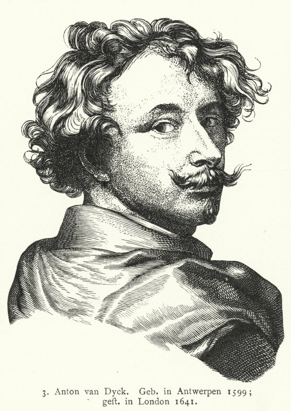 Anthony van Dyck, flaamilainen barokkitaiteilija (kaiverrus) tekijältä German School