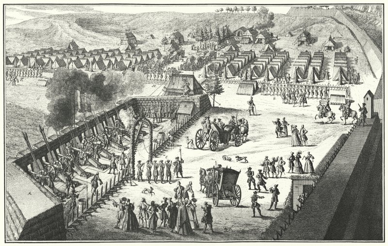 Tykistön ampumapora, Nürnberg, 1733 (kaiverrus) tekijältä German School