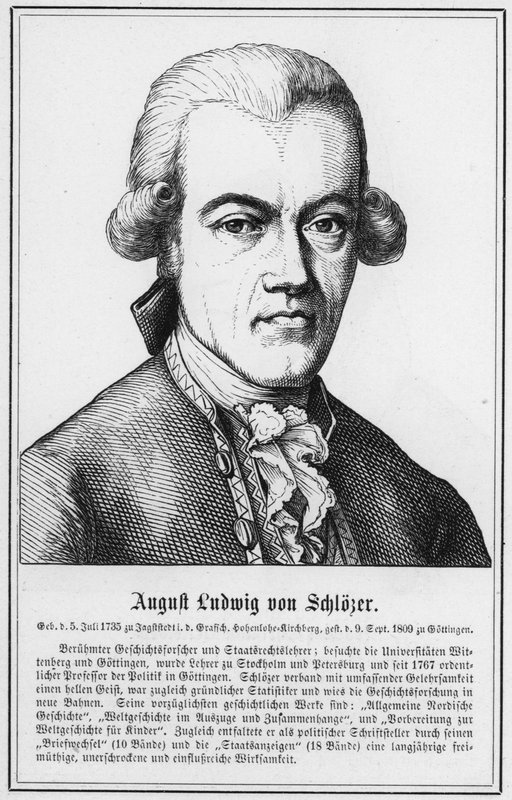 August Ludwig von Schlozer (kaiverrus) tekijältä German School