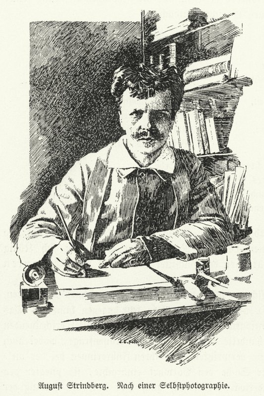 August Strindberg, ruotsalainen näytelmäkirjailija, kirjailija, runoilija ja taiteilija tekijältä German School