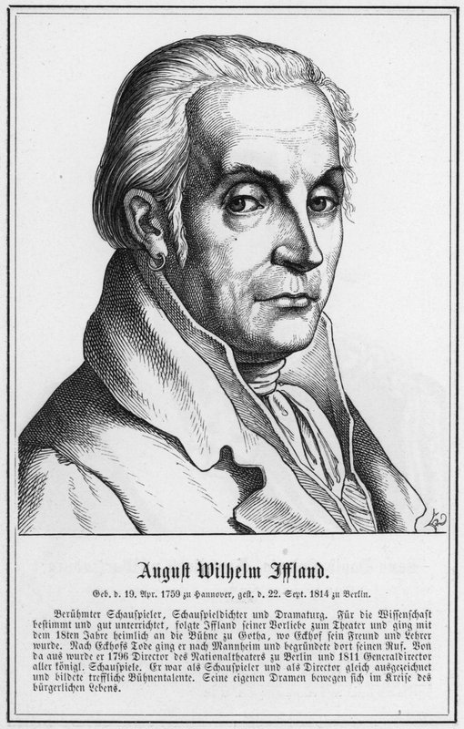 August Wilhelm Iffland (kaiverrus) tekijältä German School