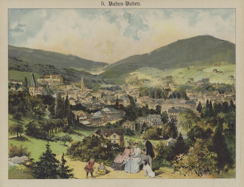 Baden-Baden (väri litho) tekijältä German School