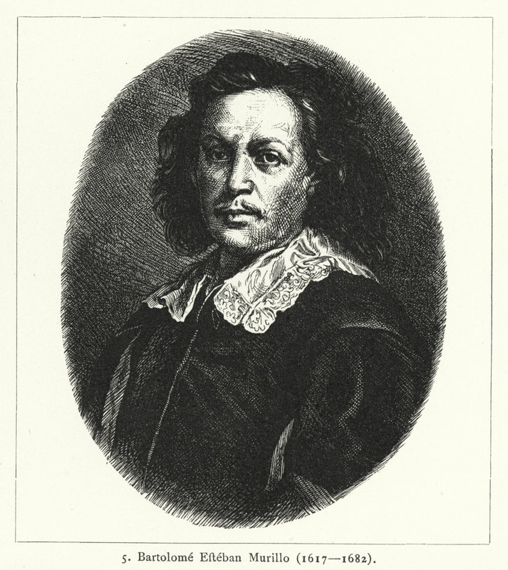 Bartolome Esteban Murillo, espanjalainen barokkimaalari (kaiverrus) tekijältä German School