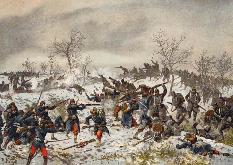 Taistelu ennen Le Mans-Champagnea, Ranskan ja Preussin sota, 11. tammikuuta 1871 tekijältä German School