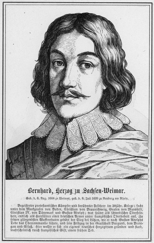 Bernhard, Sachlen-Weimarin herttua (kaiverrus) tekijältä German School