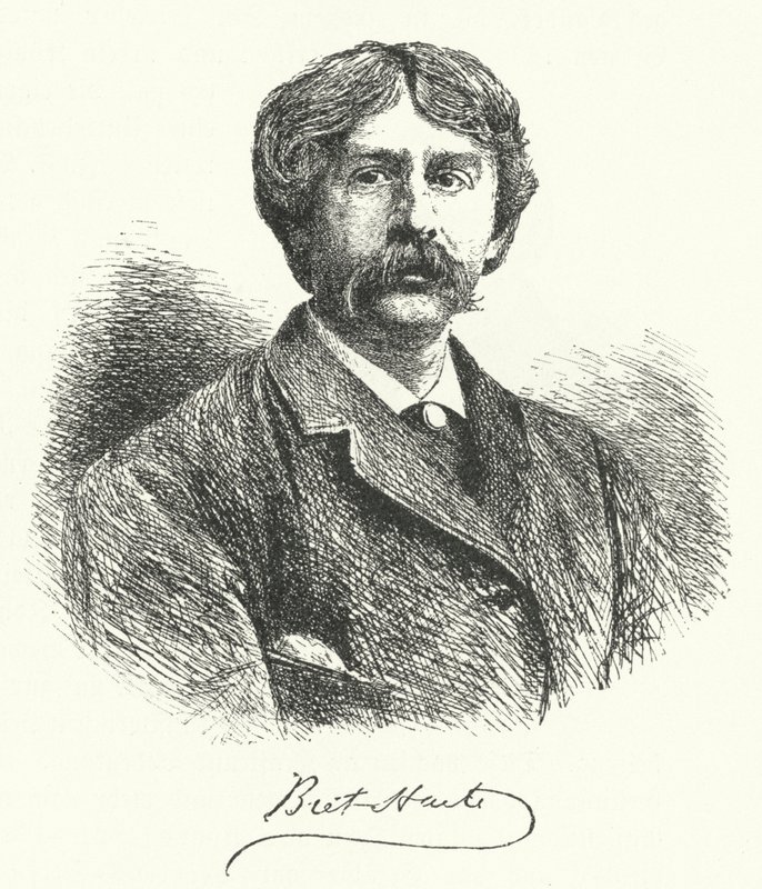 Bret Harte, yhdysvaltalainen novellikirjailija ja runoilija (kaiverrus) tekijältä German School