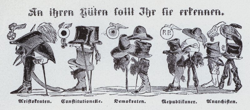 Heidän hatuistaan, tunnetko heidät (litho) tekijältä German School