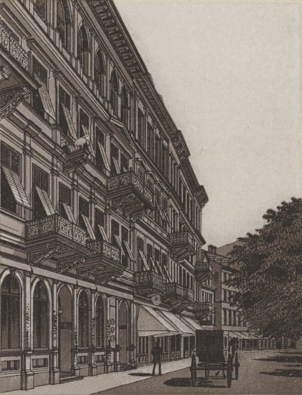 Cafe Elefant, Old Meadow (litho) tekijältä German School