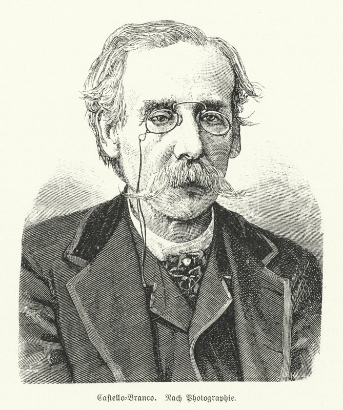 Camilo Castelo Branco, portugalilainen kirjailija ja näytelmäkirjailija (litho) tekijältä German School