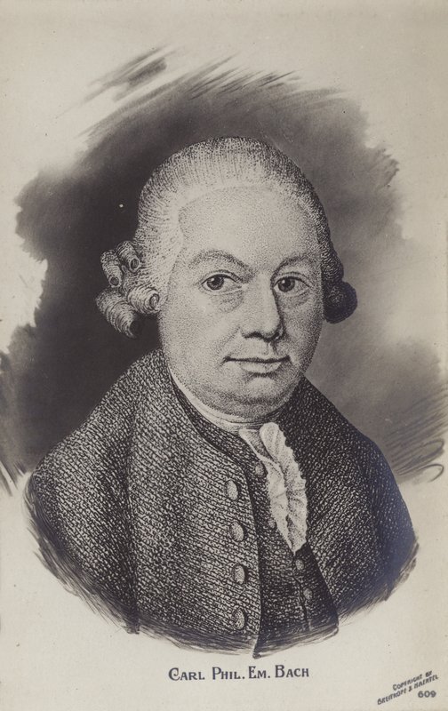 Carl Philipp Emanuel Bach, saksalainen klassisen ajan muusikko ja säveltäjä (1714-1788) tekijältä German School