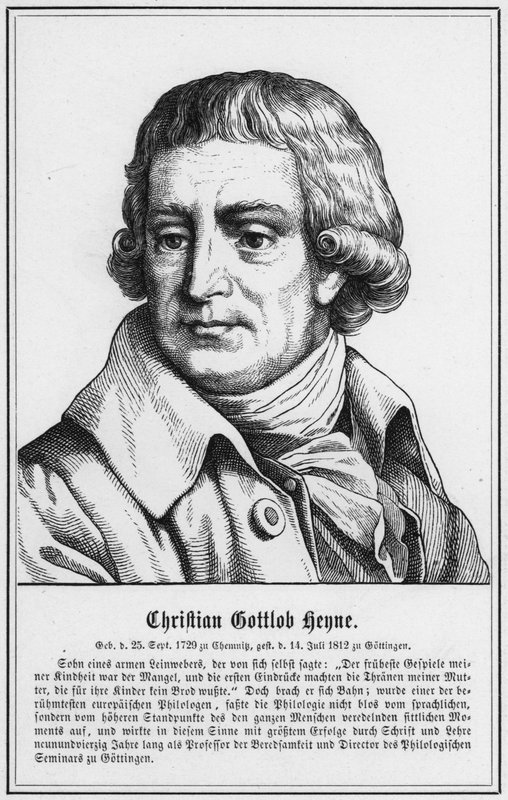 Christian Gottlob Heyne (kaiverrus) tekijältä German School