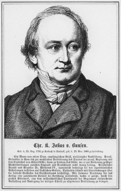 Christian Karl Josias von Bunsen (kaiverrus) tekijältä German School