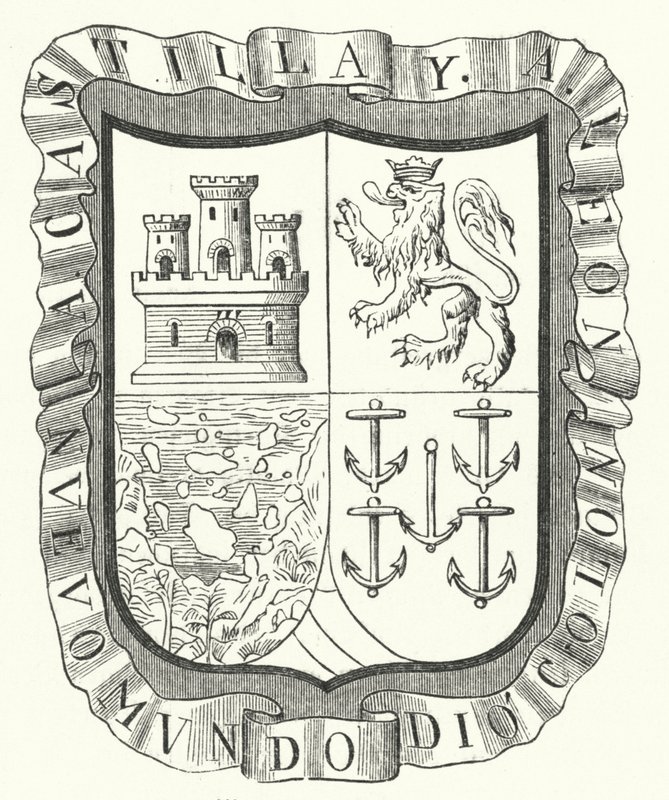Christopher Columbuksen vaakuna (kaiverrus) tekijältä German School