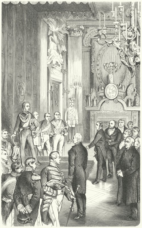 Frankfurtin parlamentin valtuuskunta, joka tarjosi kuningas Frederick William IV:lle Saksan kruunun, 1849 tekijältä German School