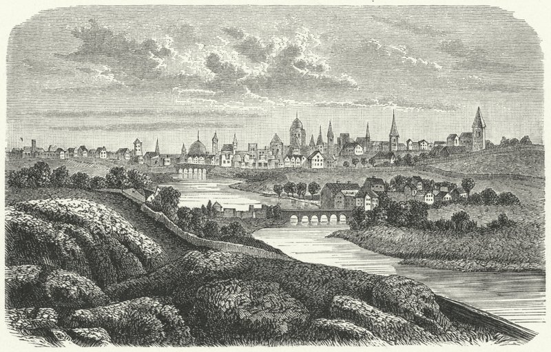 Dublin 1600-luvulla (kaiverrus) tekijältä German School