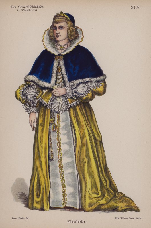 Elisabeth, Ernst von Wildenbruchin kirjasta Der Generalfeldoberst (värilitho) tekijältä German School