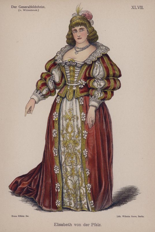 Elisabeth Pfalz, Ernst von Wildenbruchin kirjasta Der Generalfeldoberst (värilitho) tekijältä German School