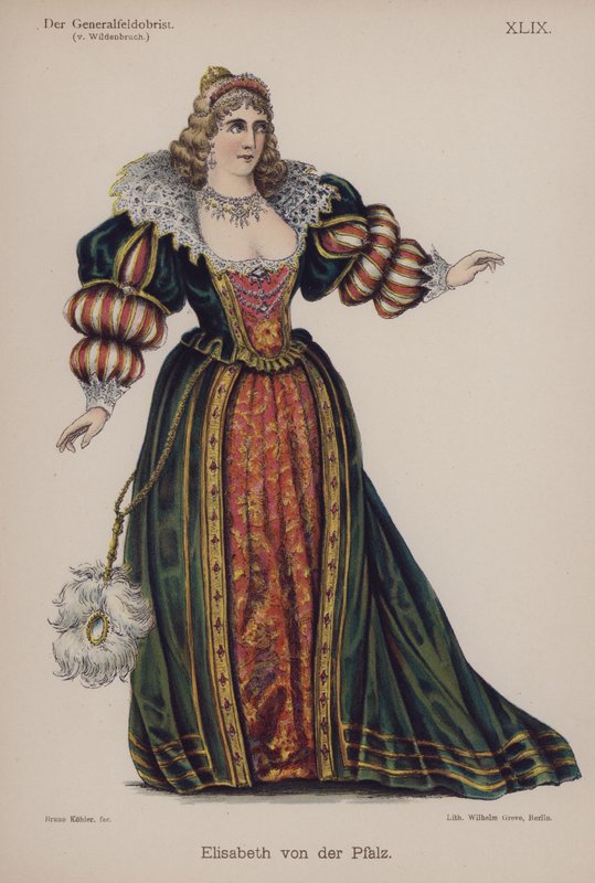 Elisabeth Pfalz, Ernst von Wildenbruchin kirjasta Der Generalfeldoberst (värilitho) tekijältä German School