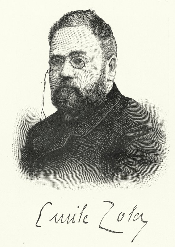 Emile Zola, ranskalainen kirjailija ja näytelmäkirjailija (litho) tekijältä German School