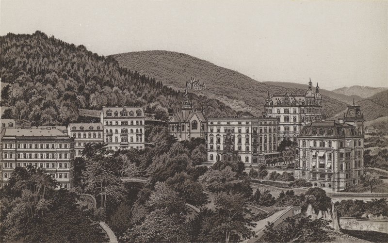 Englantilainen kirkko, Royal Villa, Bristol, Villa Theresa (litho) tekijältä German School