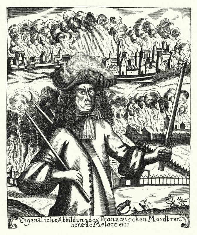Ezechiel du Mas, Comte de Melac, ranskalainen sotilas (kaiverrus) tekijältä German School