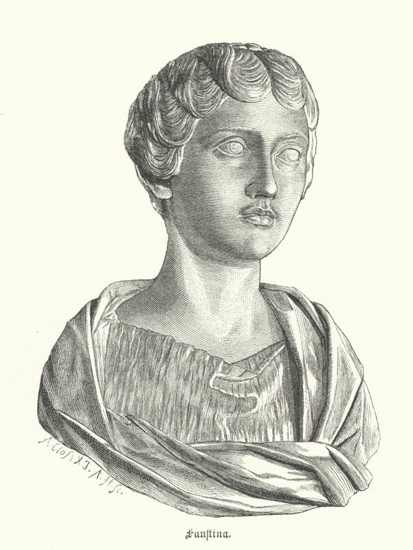 Faustina nuorempi, Rooman keisarin Marcus Aureliuksen vaimo (kaiverrus) tekijältä German School