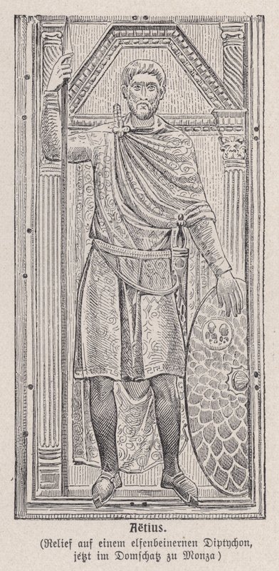 Flavius Aetius, roomalainen kenraali (kaiverrus) tekijältä German School