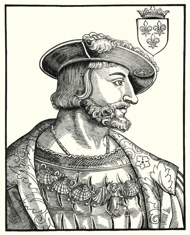Francis I, Ranskan kuningas (kaiverrus) tekijältä German School