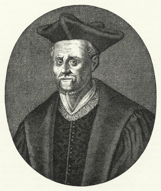 Francois Rabelais, ranskalainen kirjailija (kaiverrus) tekijältä German School