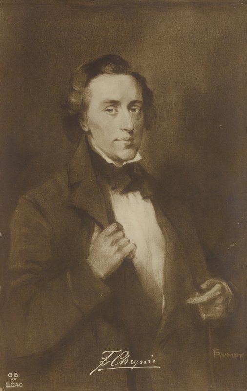Frederic Chopin, puolalainen säveltäjä ja pianisti (1810-1849) tekijältä German School