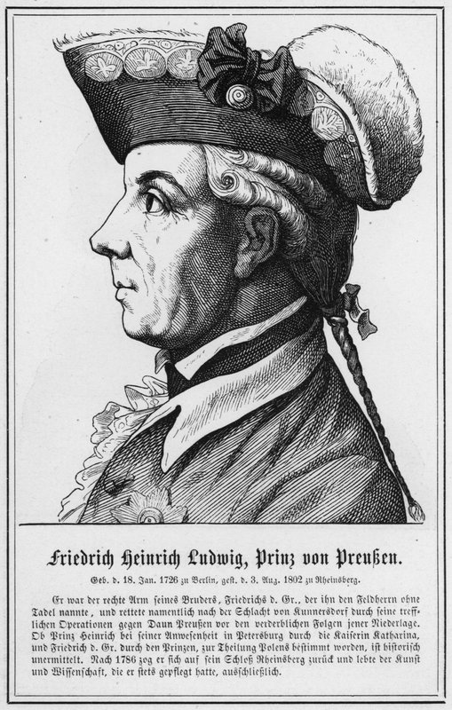Friedrich Heinrich Ludwig, Preussin prinssi (kaiverrus) tekijältä German School
