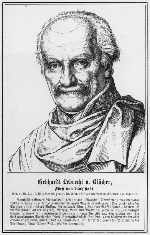 Gebhardt Lebrecht von Blucher, Wahlstadtin prinssi (kaiverrus) tekijältä German School