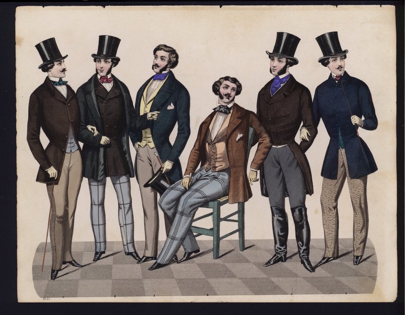 Saksalainen muotilevy, 1800-luvun puoliväli tekijältä German School