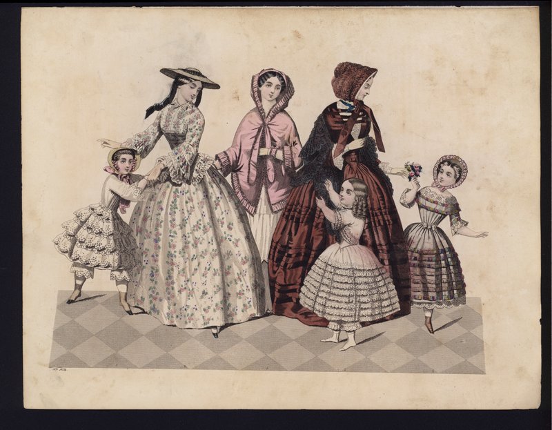 Saksalainen muotilevy, 1800-luvun puoliväli tekijältä German School