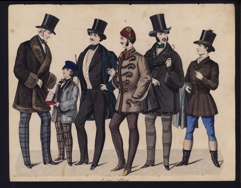Saksalainen muotilevy, 1800-luvun puoliväli tekijältä German School