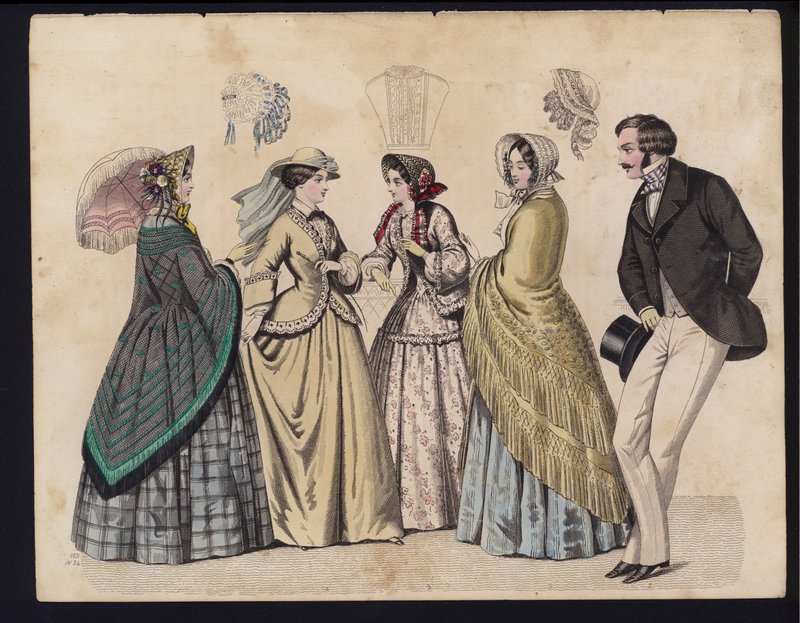 Saksalainen muotilevy, 1800-luvun puoliväli tekijältä German School