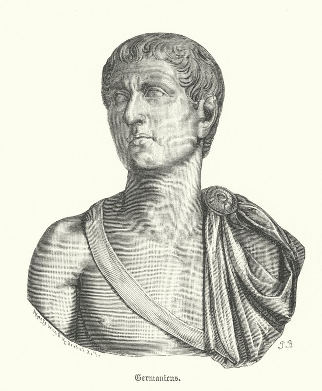 Germanicus, roomalainen kenraali ja keisari Caligulan isä (kaiverrus) tekijältä German School