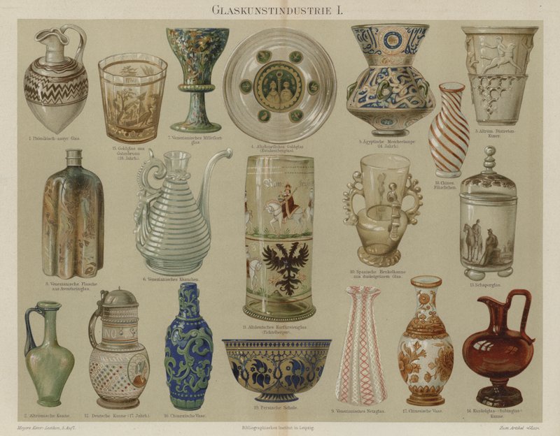 Lasitavara (väri litho) tekijältä German School